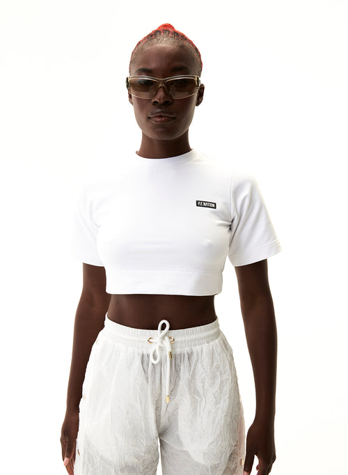 VOLLEY TEE IN OPTIC WHITE