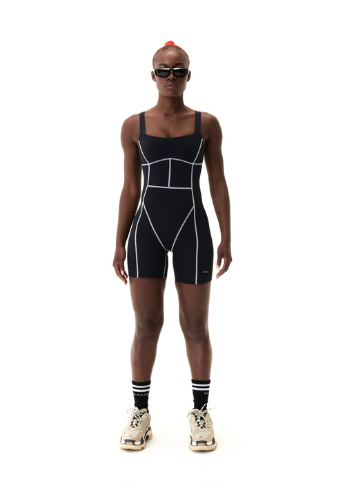 TITLE GAME UNITARD IN BLACK