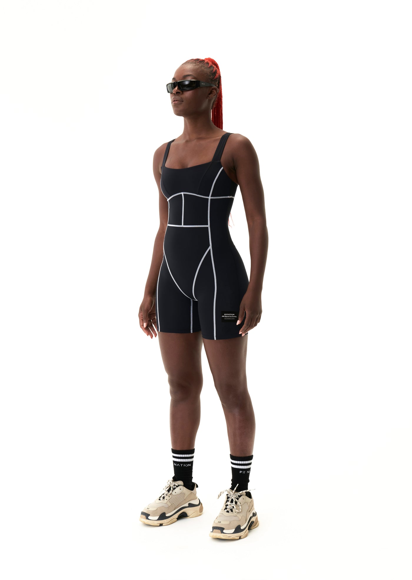TITLE GAME UNITARD IN BLACK