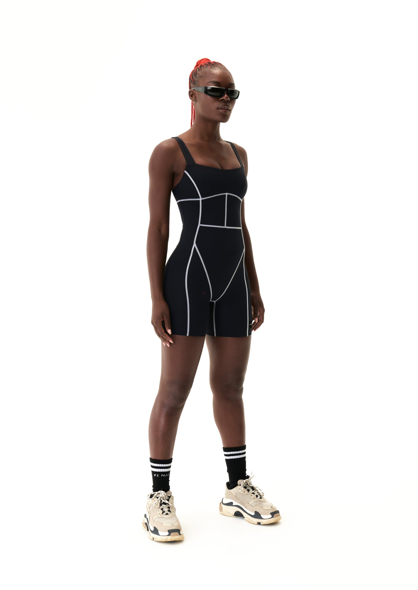 TITLE GAME UNITARD IN BLACK