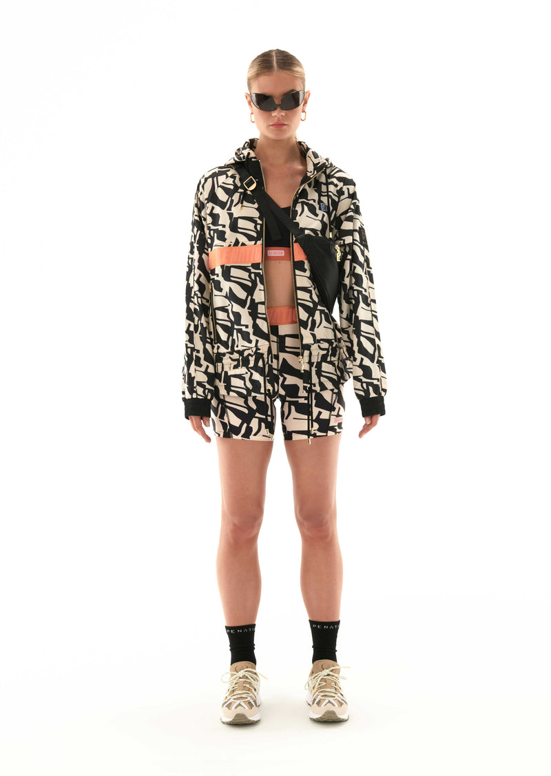 MAN DOWN JACKET IN ABSTRACT PRINT
