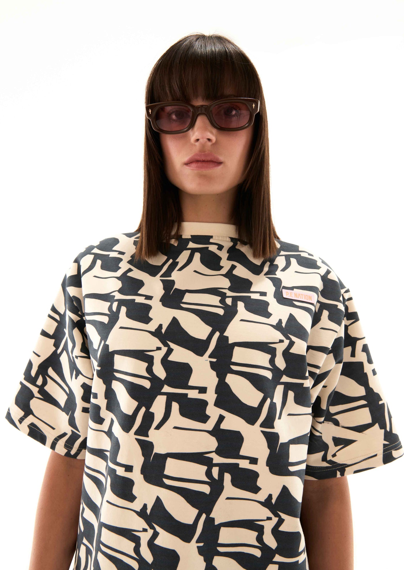 ROCKLAND TEE IN ABSTRACT PRINT