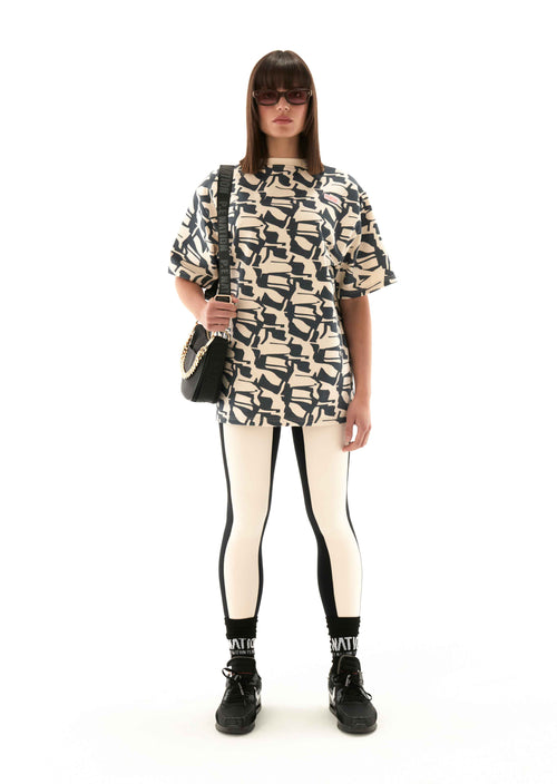 ROCKLAND TEE IN ABSTRACT PRINT