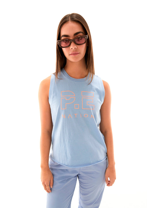 SHUFFLE TANK IN LAVENDER LUSTRE