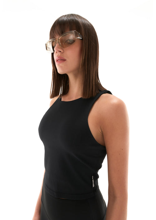 HALF DOME TANK IN BLACK
