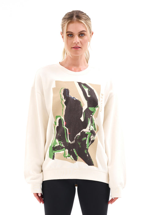 BASE CAMP SWEAT IN PEARLED IVORY