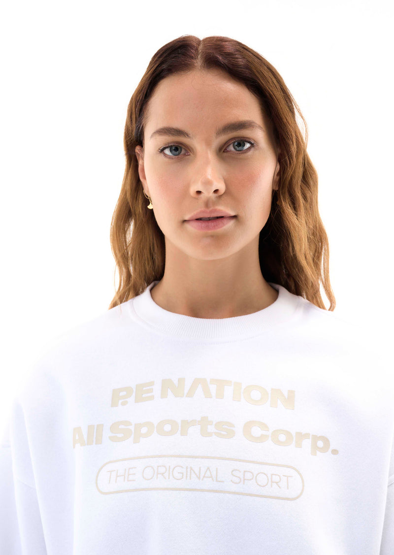 BASE DOWN SWEAT IN OPTIC WHITE