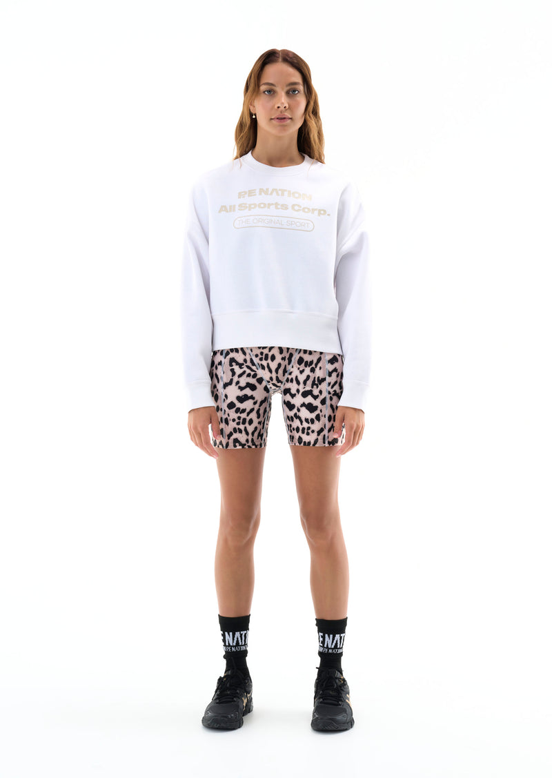 BASE DOWN SWEAT IN OPTIC WHITE