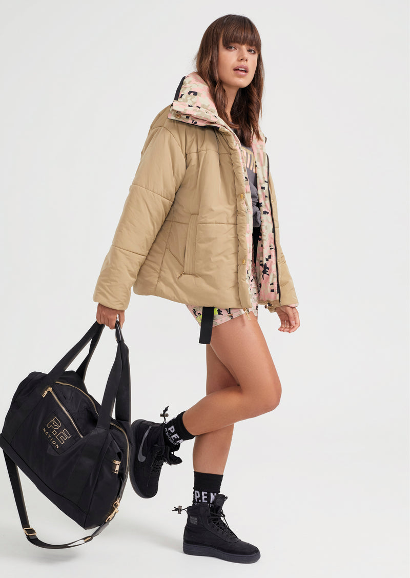 COMBAT REVERSIBLE JACKET IN OLIVE
