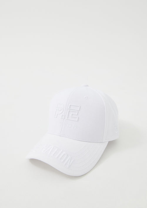 COURTSIDE LOGO CAP IN WHITE