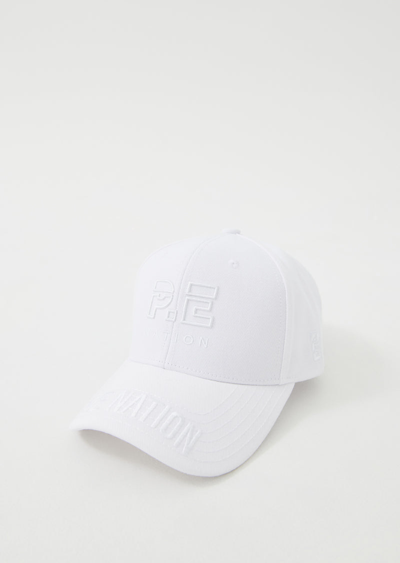 COURTSIDE LOGO CAP IN WHITE