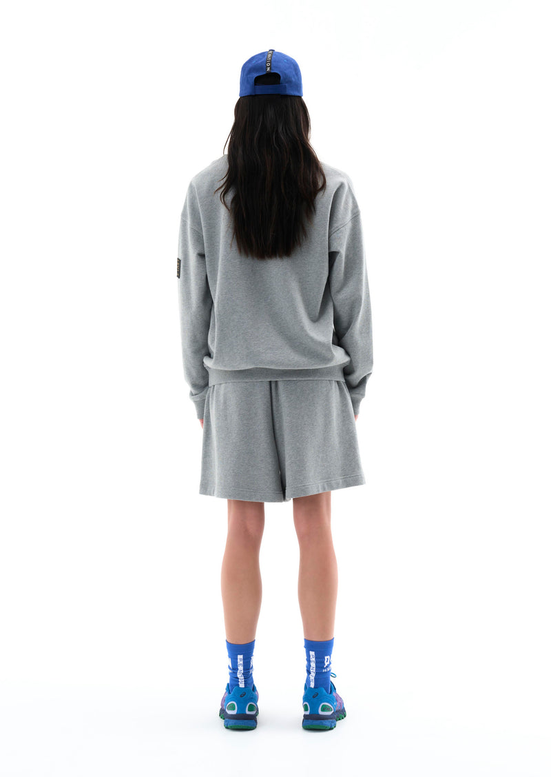 HEADS UP SWEAT IN GREY MARLE