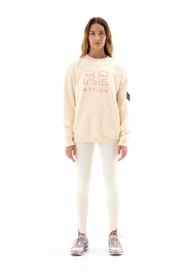 HEADS UP SWEAT IN PEARLED IVORY
