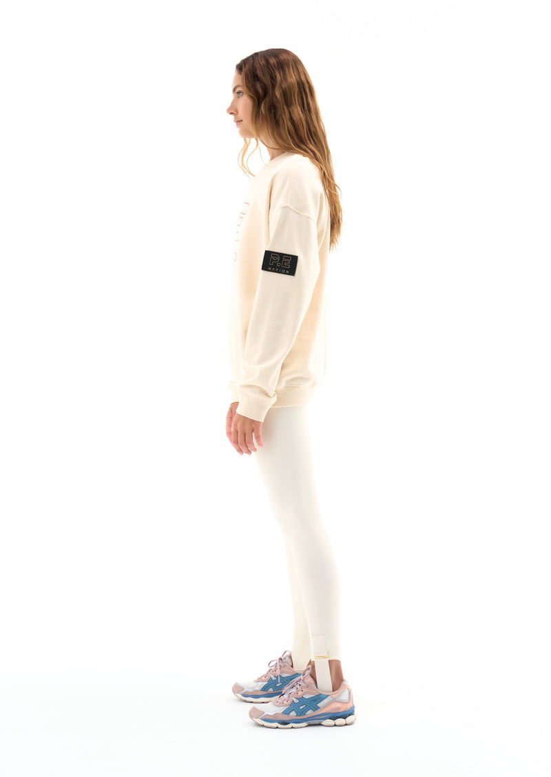 HEADS UP SWEAT IN PEARLED IVORY