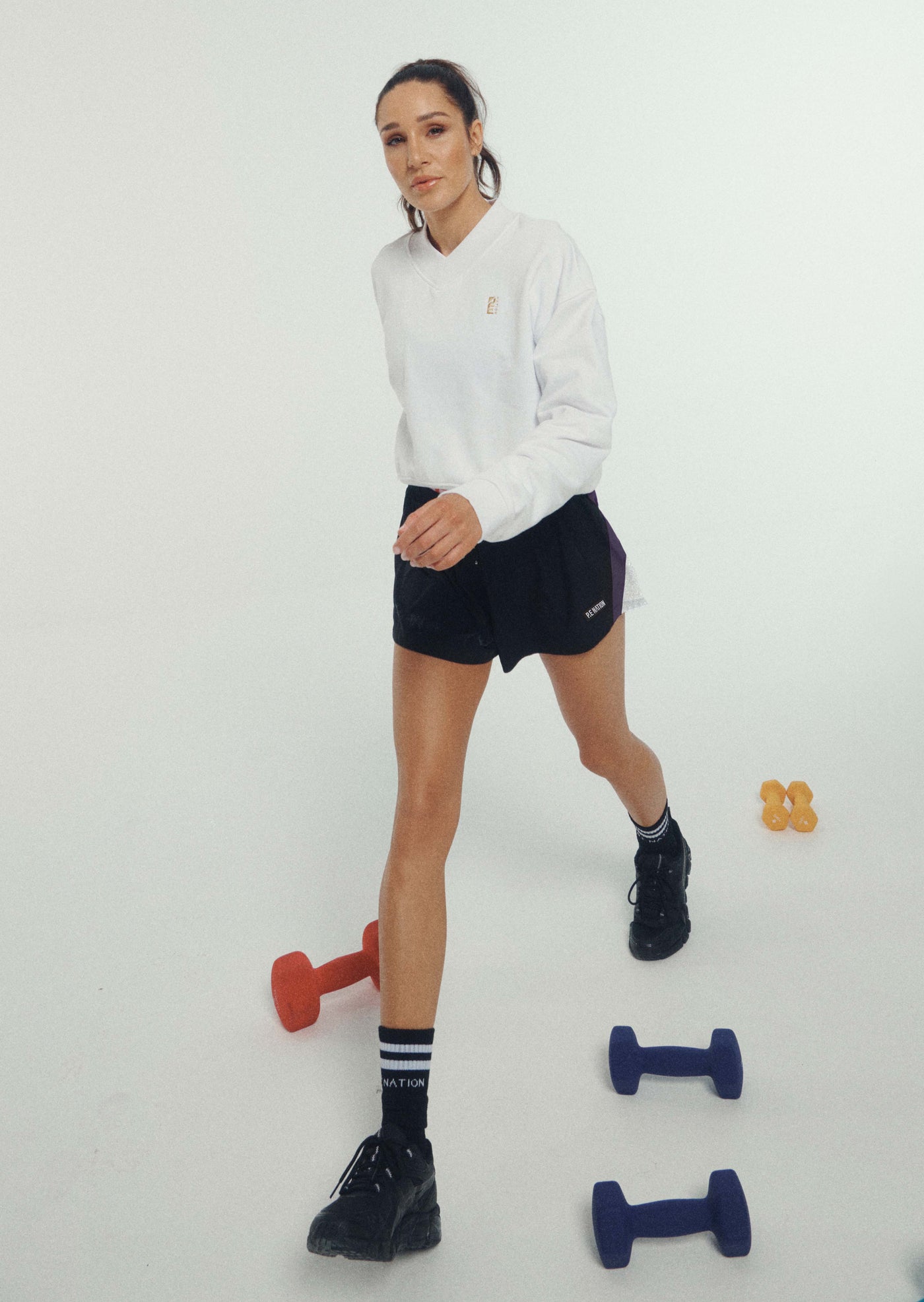 MERCER SWEAT IN OPTIC WHITE