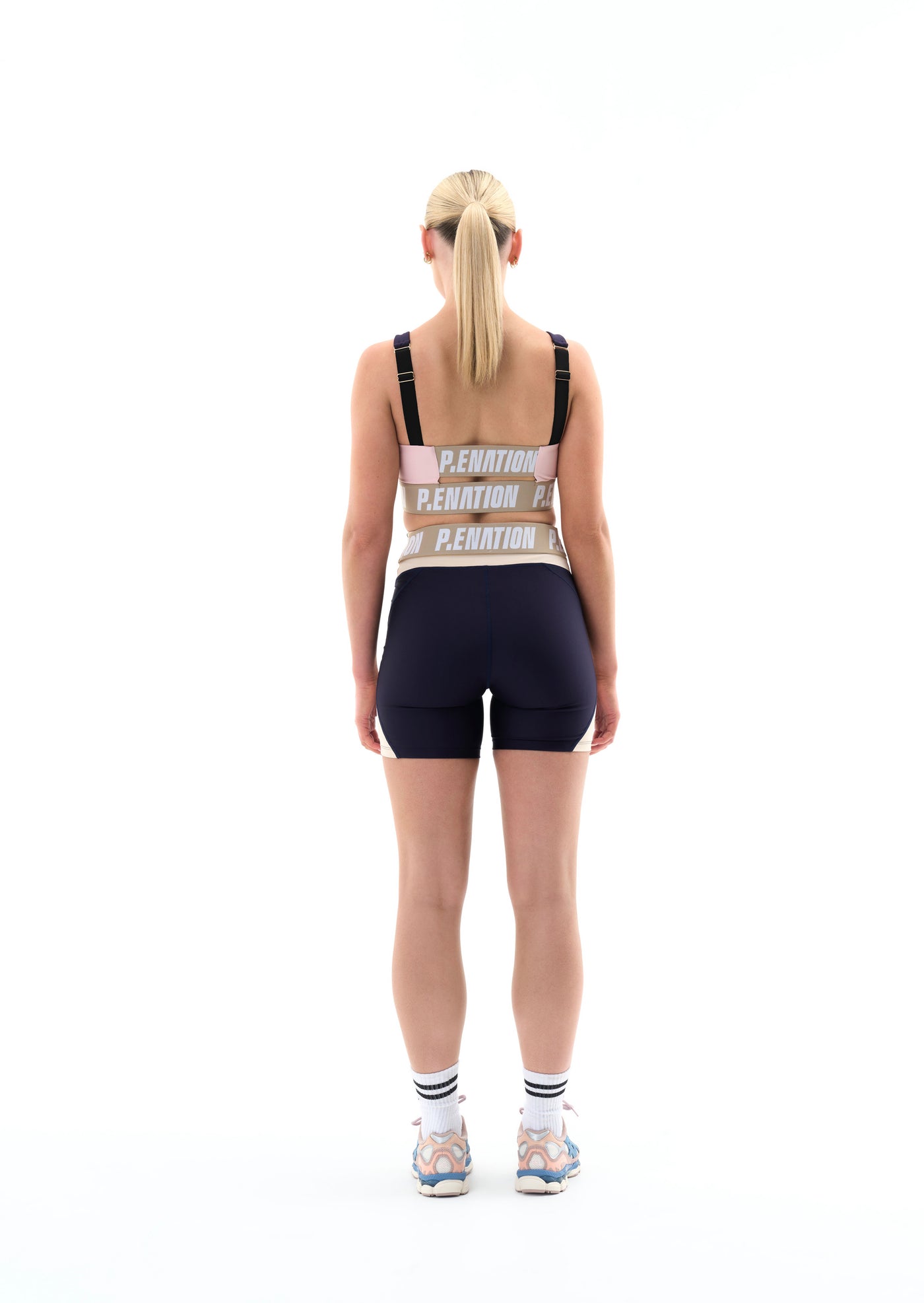 LEFT FIELD SPORTS BRA IN PEACOAT