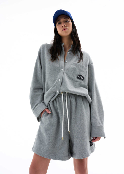 LONESTAR LS SHIRT IN GREY MARLE
