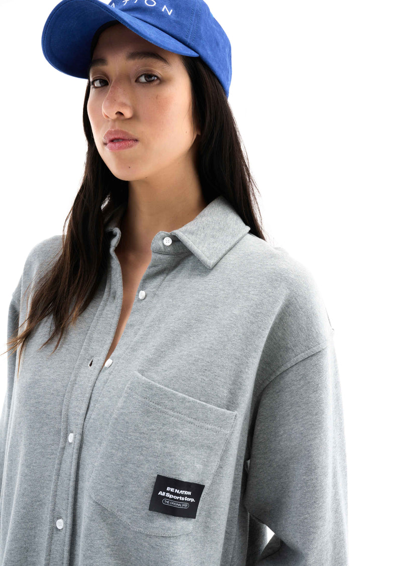 LONESTAR LS SHIRT IN GREY MARLE