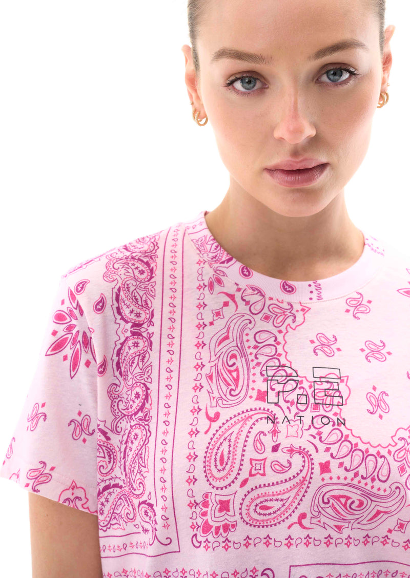 NORWOOD TEE IN BANDANA PRINT