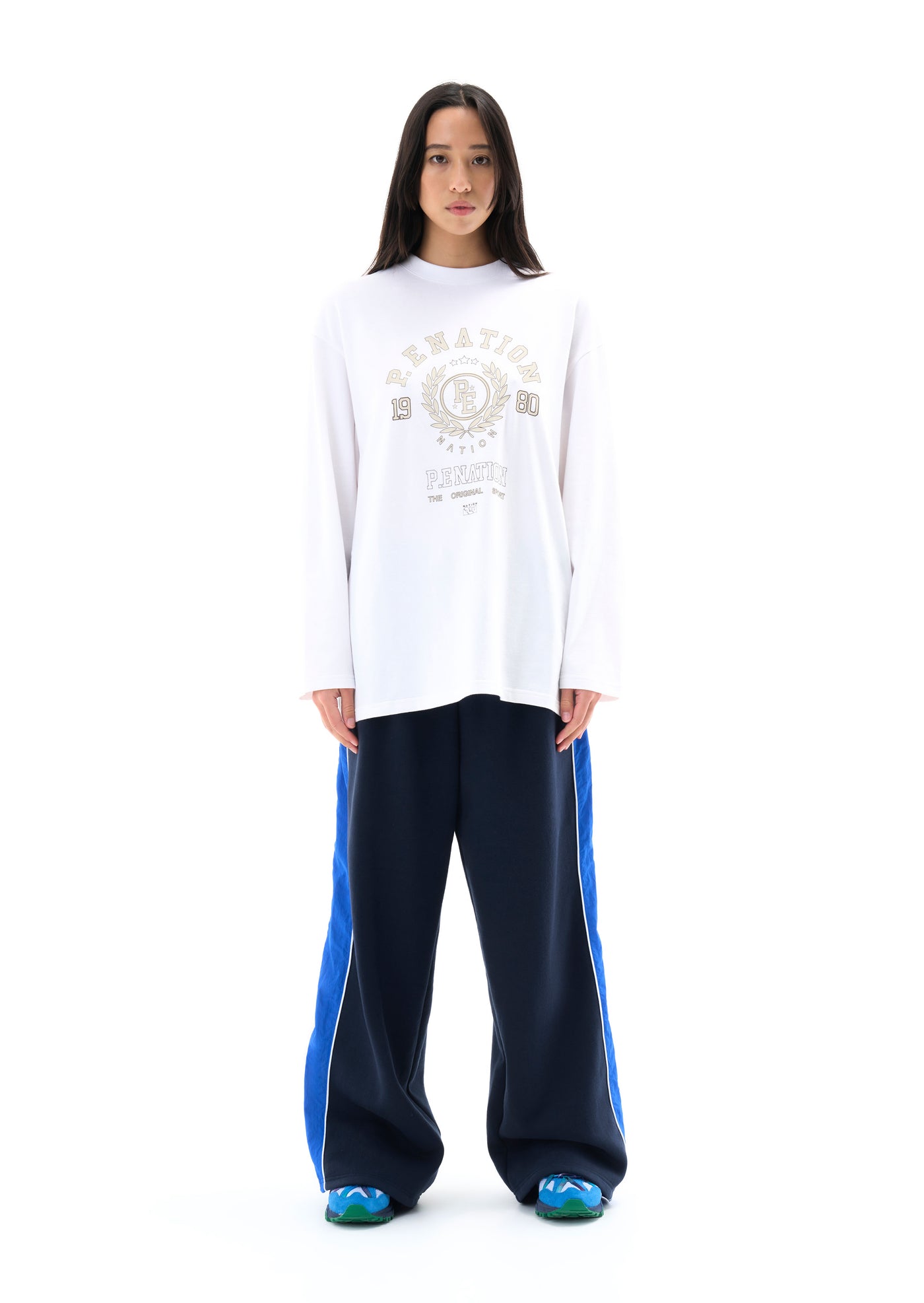 OVERLAND LS TEE IN OPTIC WHITE