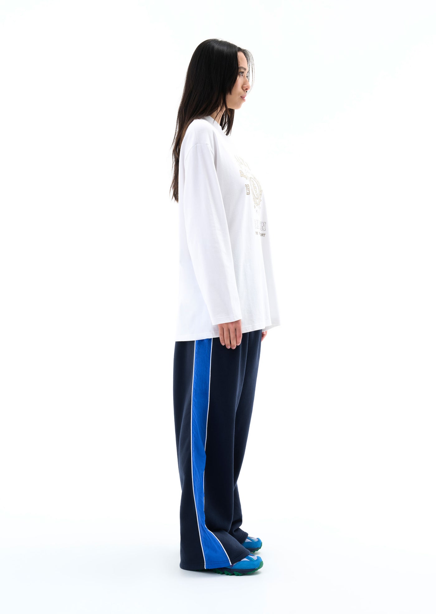 OVERLAND LS TEE IN OPTIC WHITE