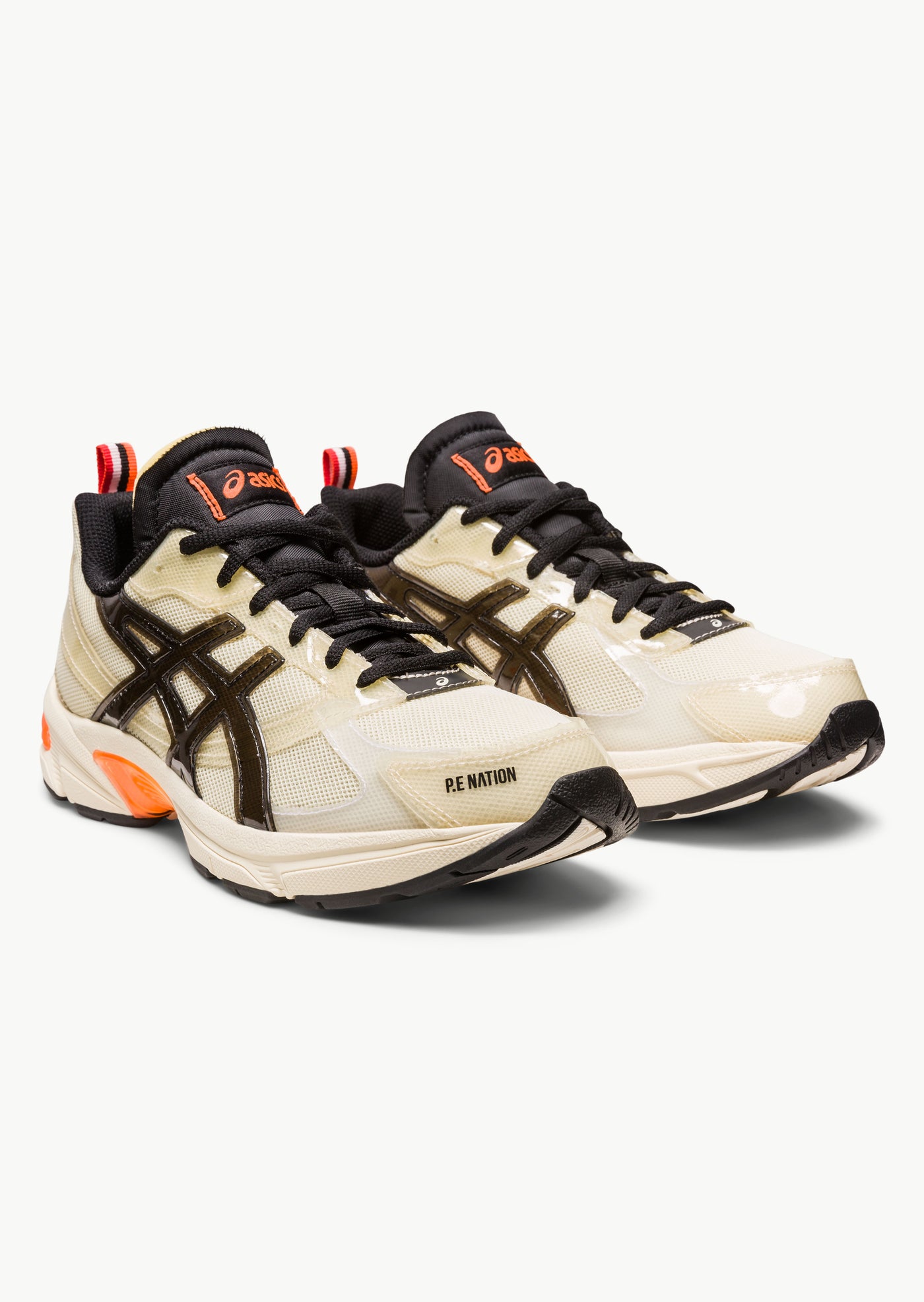 P.E NATION X ASICS GEL-1130 IN CREAM & BLACK