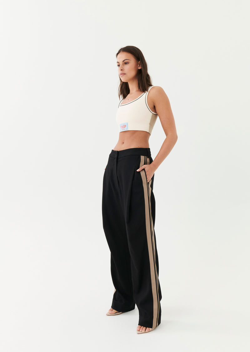 DOWNTOWN PANT IN BLACK STRIPE
