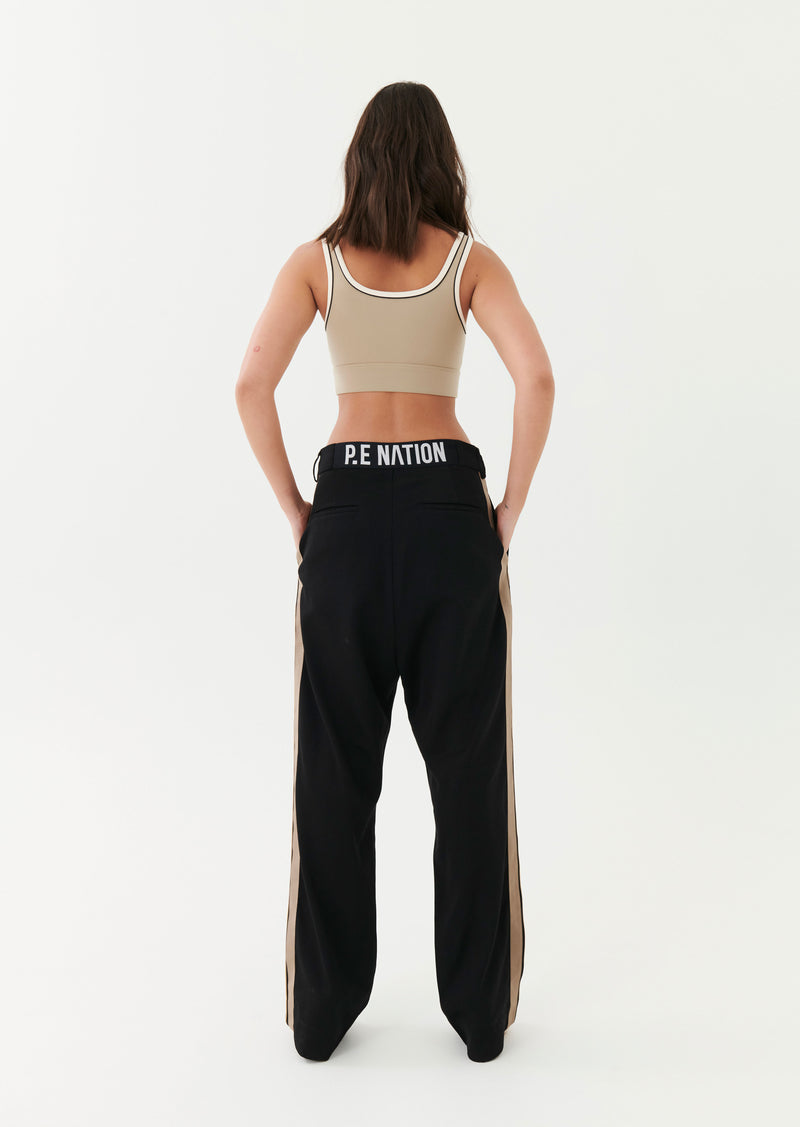 DOWNTOWN PANT IN BLACK STRIPE