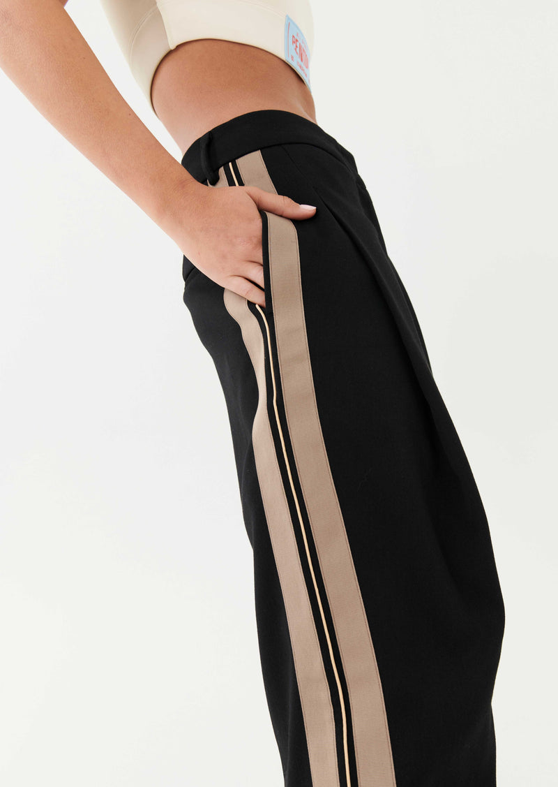 DOWNTOWN PANT IN BLACK STRIPE