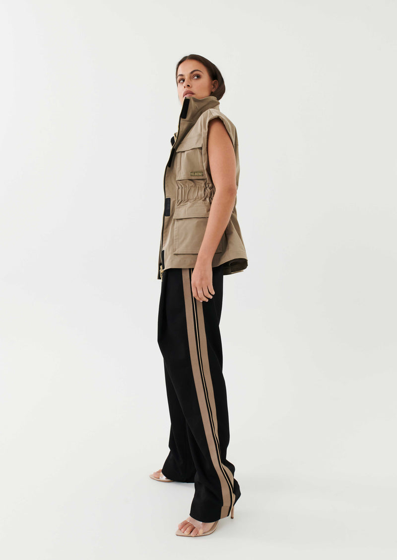 DOWNTOWN PANT IN BLACK STRIPE