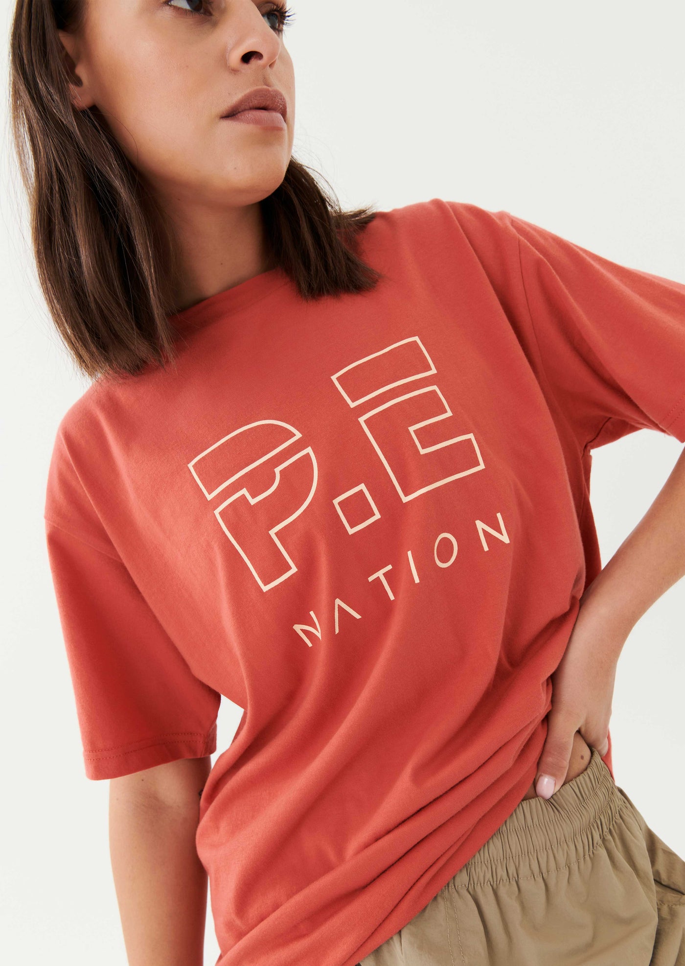 HEADS UP TEE IN PAPRIKA