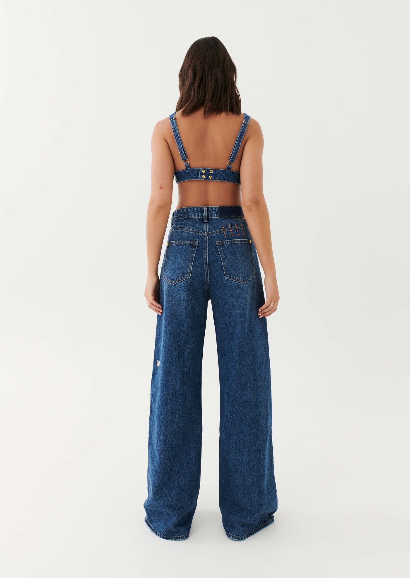 RUNAWAY DETACHED JEAN IN MID BLUE DENIM