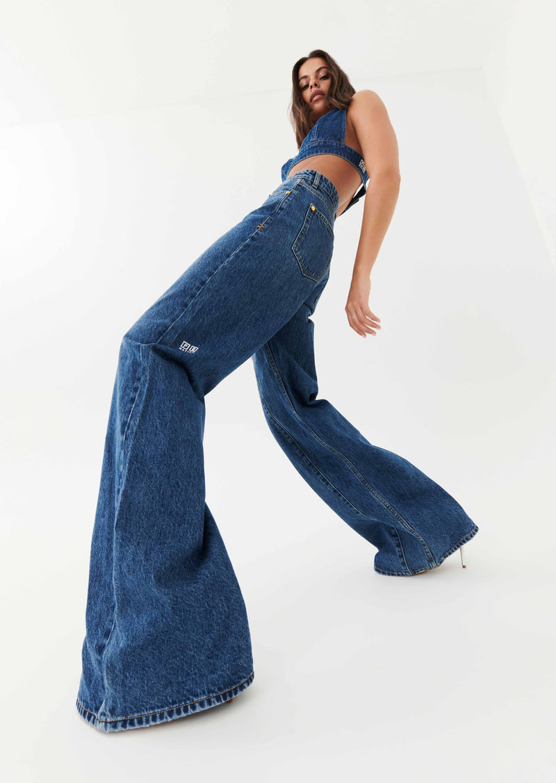 RUNAWAY DETACHED JEAN IN MID BLUE DENIM