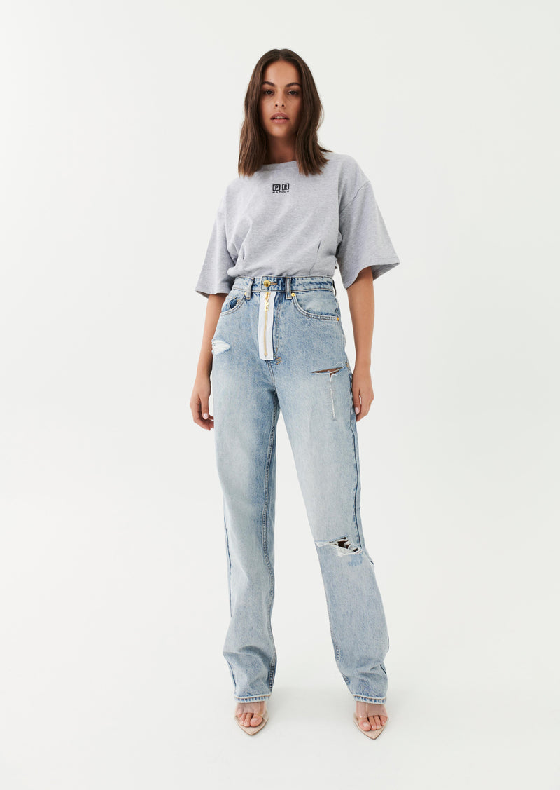 GREY MARLE BODYSUIT IN GREY