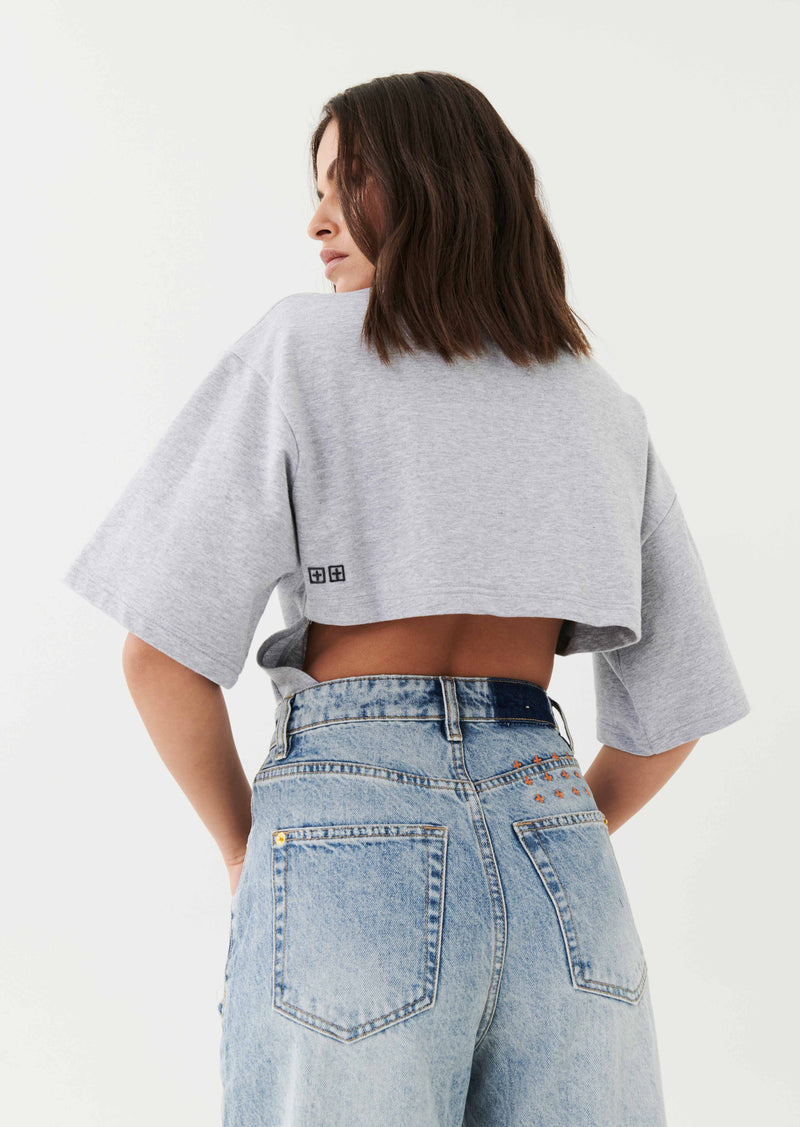 GREY MARLE BODYSUIT IN GREY
