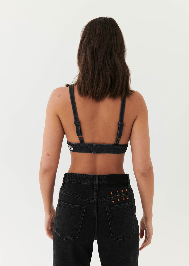 NOIR BRA IN BLACK DENIM