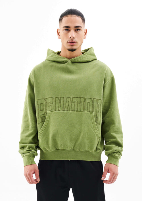 DOWNTOWN HOODIE IN PESTO