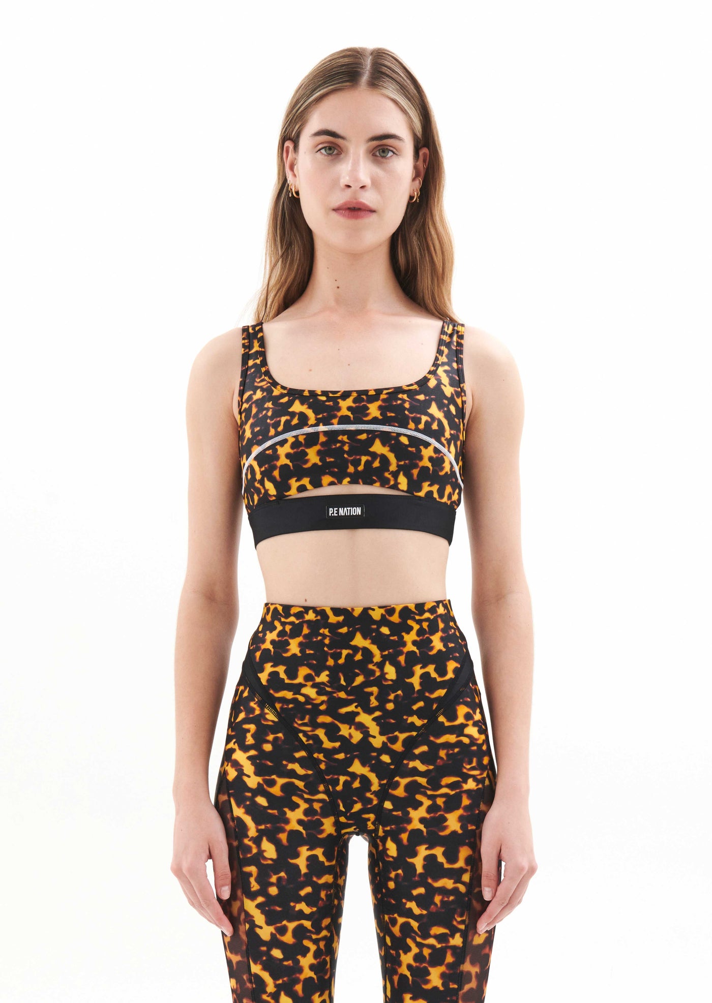 DIGNITY SPORTS BRA IN TORTOISESHELL PRINT