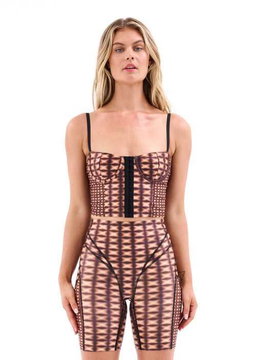 DIGNITY TANK IN CHECK PRINT