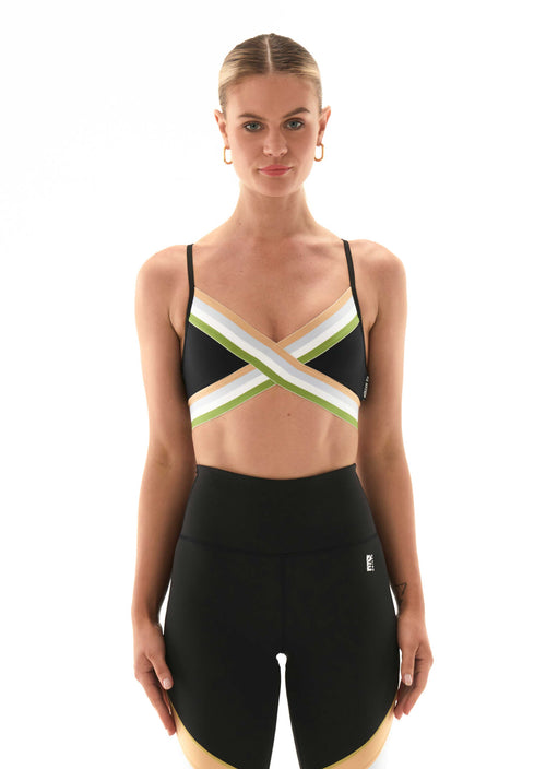 HALF VOLLEY SPORTS BRA IN BLACK