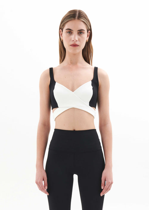 STATUS SPORTS BRA IN OPTIC WHITE