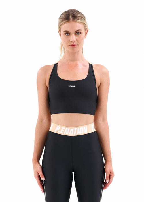 REACTION SPORTS BRA IN BLACK