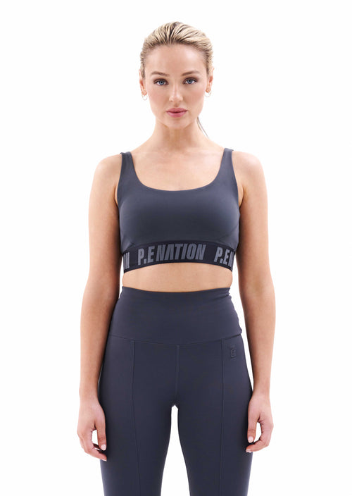 BACKCHECK SPORTS BRA IN DARK SHADOW