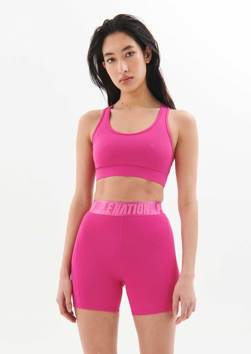 RUDIMENTAL SPORTS BRA IN RASPBERRY ROSE