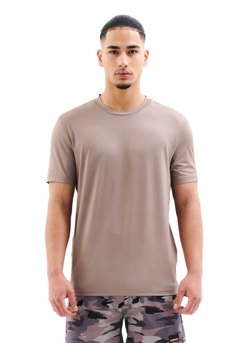 ADRENALIN TEE IN SILVER MINK