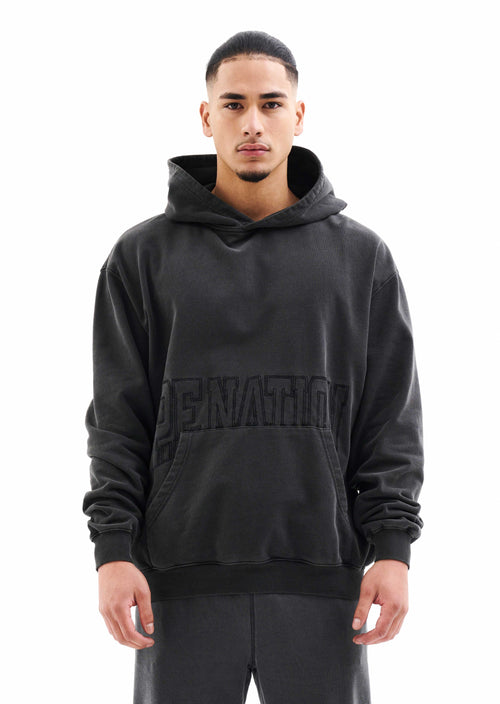 DOWNTOWN HOODIE IN BLACK