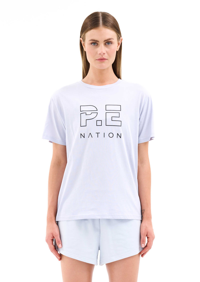 HEADS UP TEE IN GREY DAWN