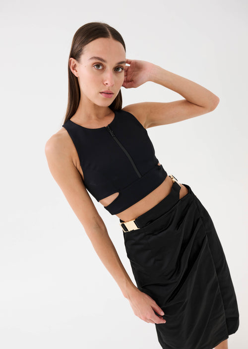 MID TOWN SPORTS BRA IN BLACK