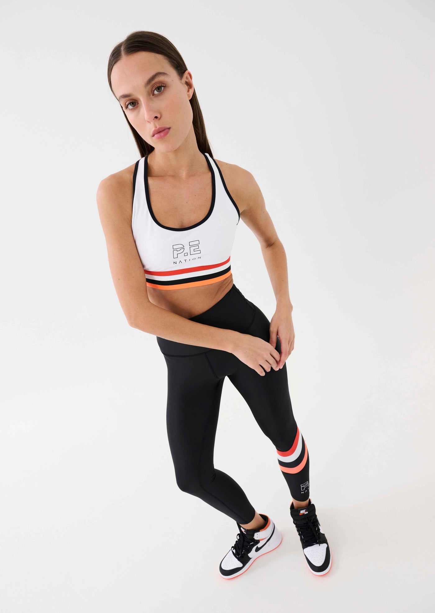 THE ORIGINAL RECYCLED SPORTS BRA IN OPTIC WHITE