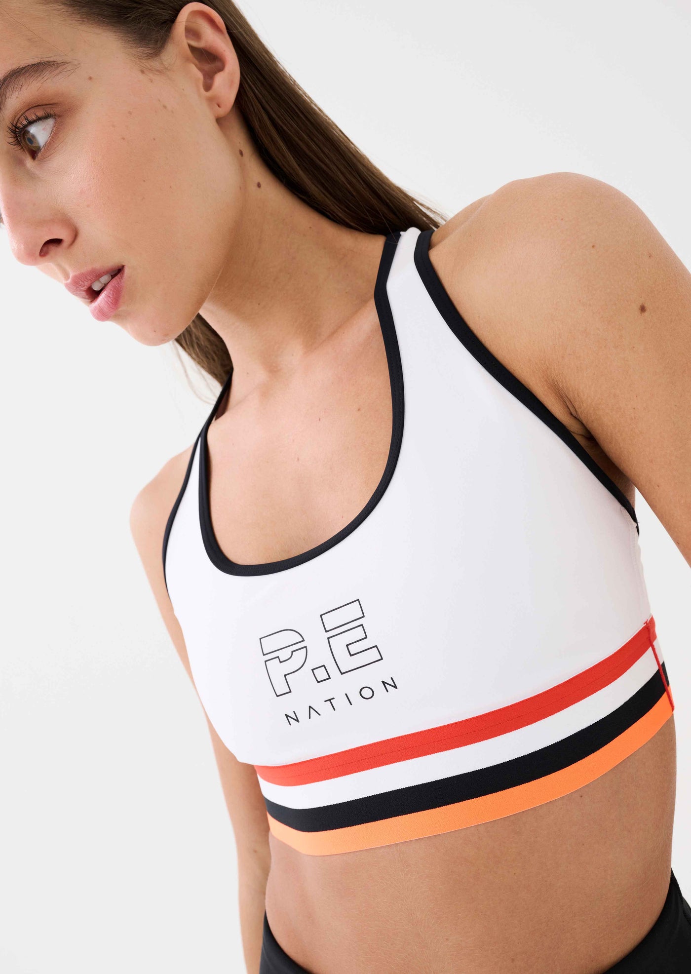 THE ORIGINAL RECYCLED SPORTS BRA IN OPTIC WHITE